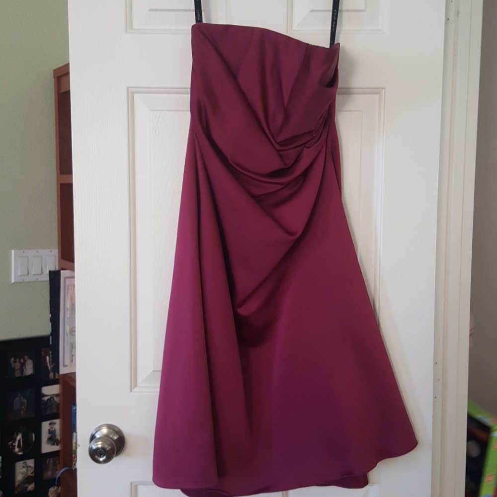 Burgundy formal dress